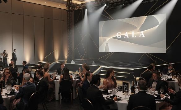Gala stage with audience